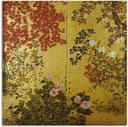 Artland Japanischer Wandschirm Leinwandbild | Gold