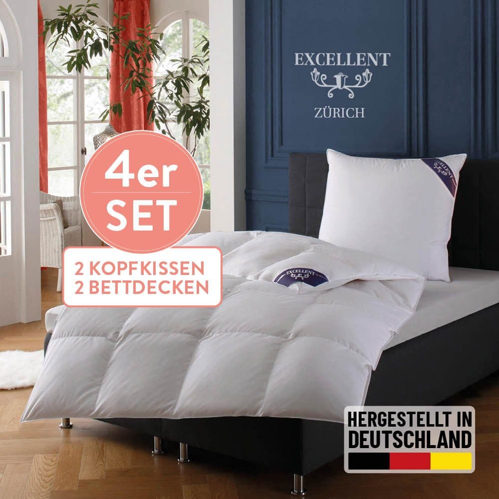 Excellent Daunenbettdecke + Federkissen Zürich | Weiß