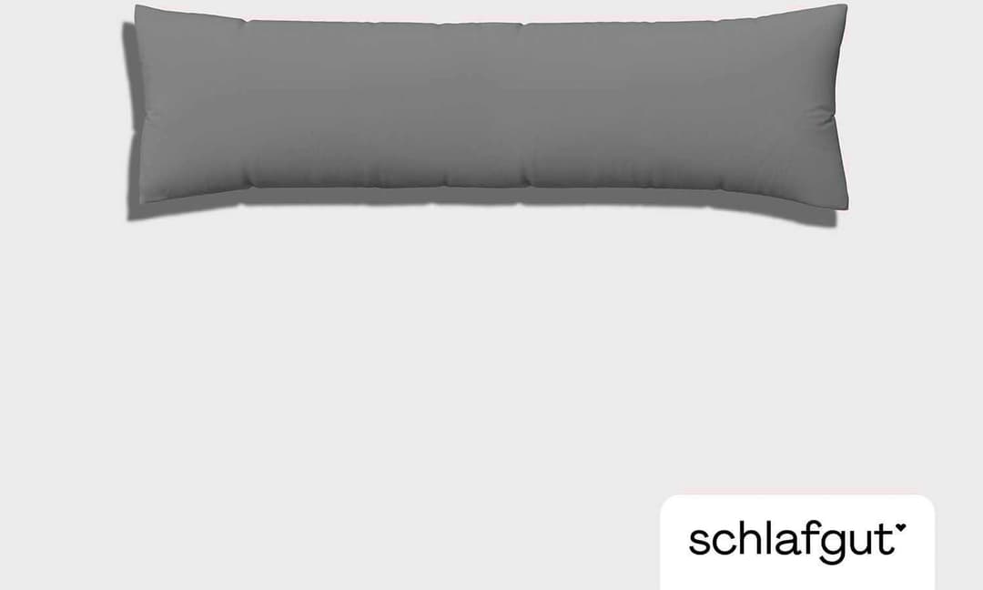 Schlafgut Pure Seitenschläferkissenbezug | Grau