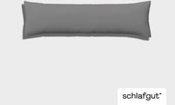 Schlafgut Pure Seitenschläferkissenbezug | Grau