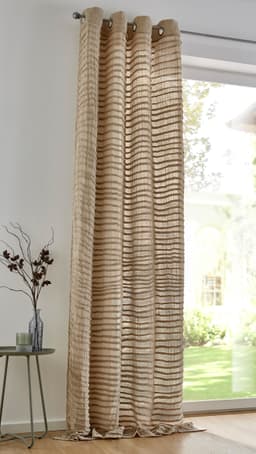 Kutti Vorhang Crinkle allover | Beige