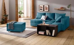 Home affaire Ecksofa Italia L-Form | Türkis