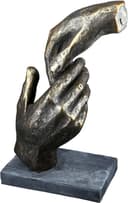 Casablanca by Gilde Dekofigur Skulptur Two hands | Braun 3