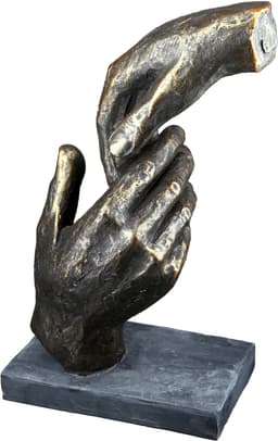 Casablanca by Gilde Dekofigur Skulptur Two hands | Braun