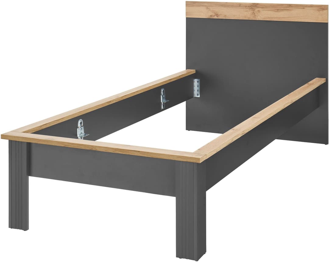 OTTO home Einzelbett WESTMINSTER | Grau