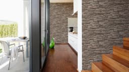 living walls Vliestapete Best of Wood`n Stone 2nd Edition | Braun