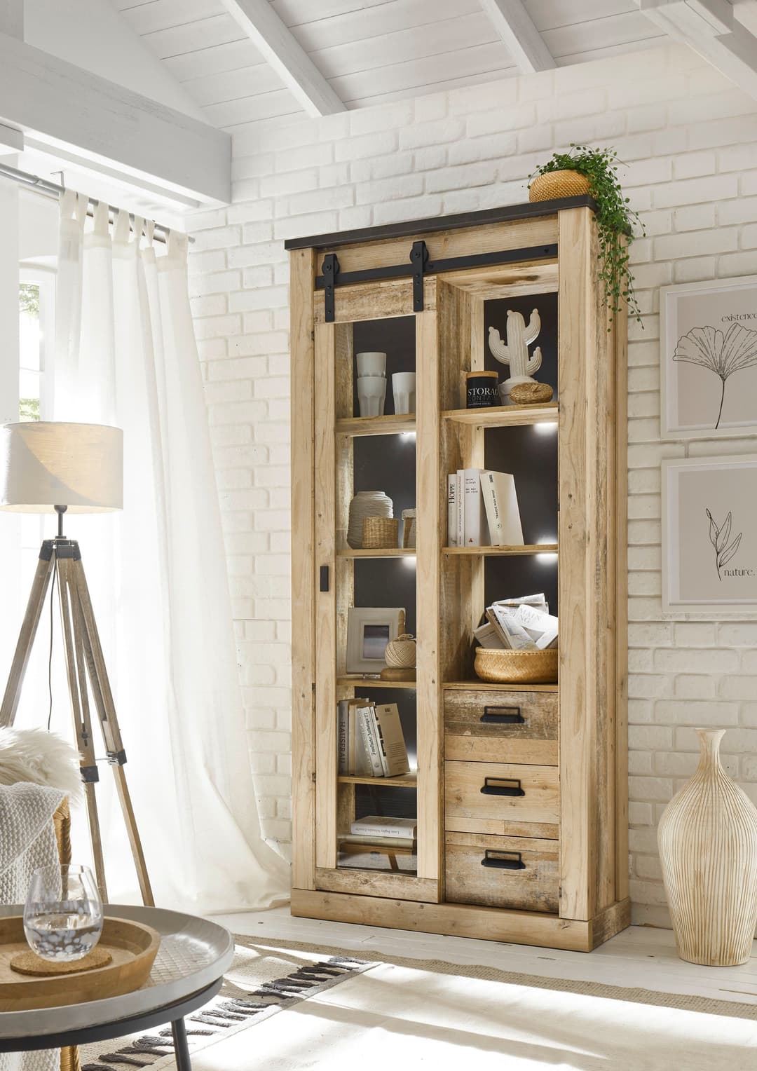 Home affaire Vitrine Sherwood | Holztöne
