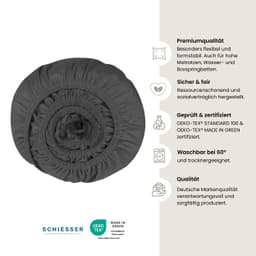 Schiesser Spannbettlaken Flexi | Grau