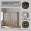Kleiderschrank Trento | Grau 4