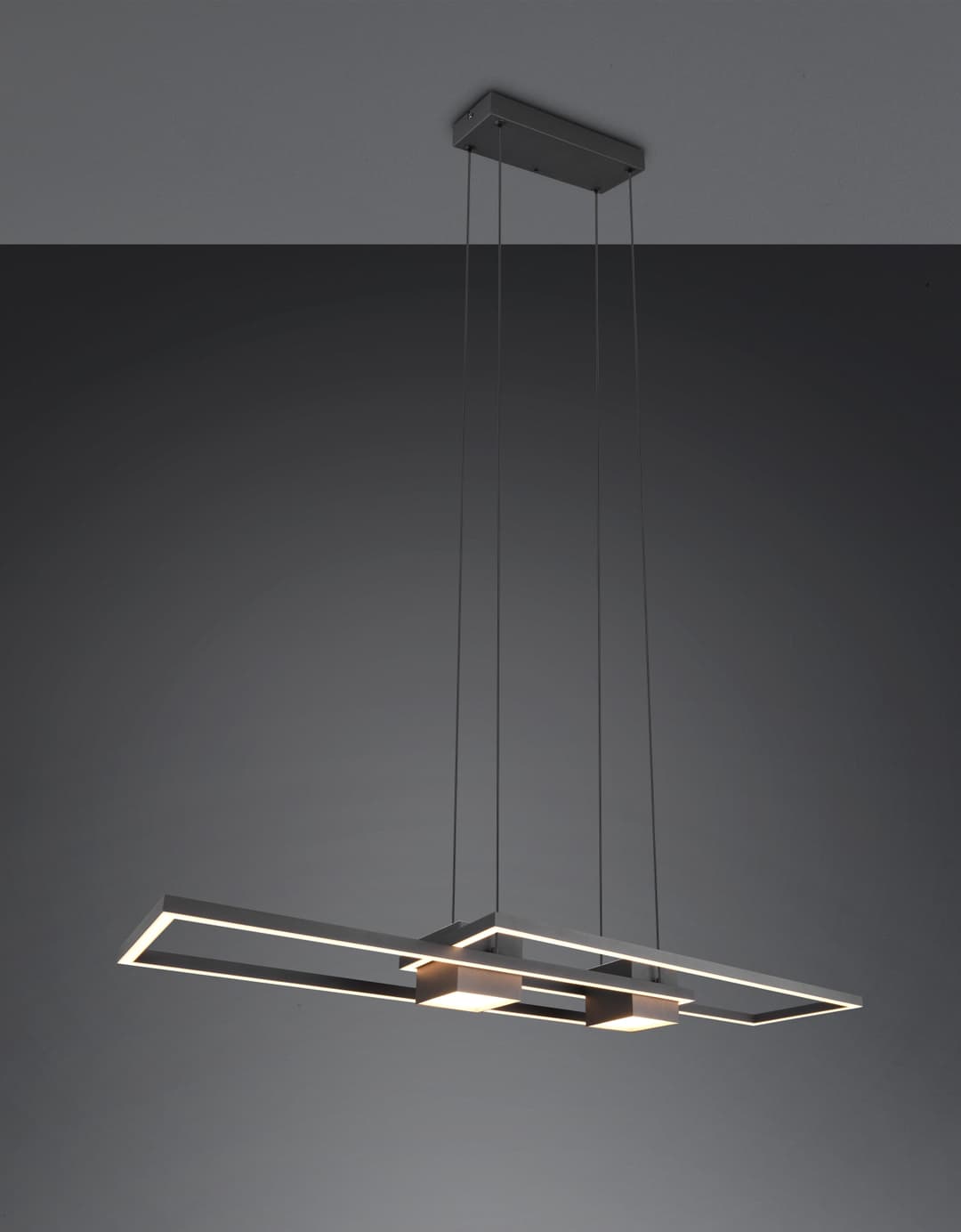 TRIO Leuchten ALBANY LED Pendelleuchte | Schwarz