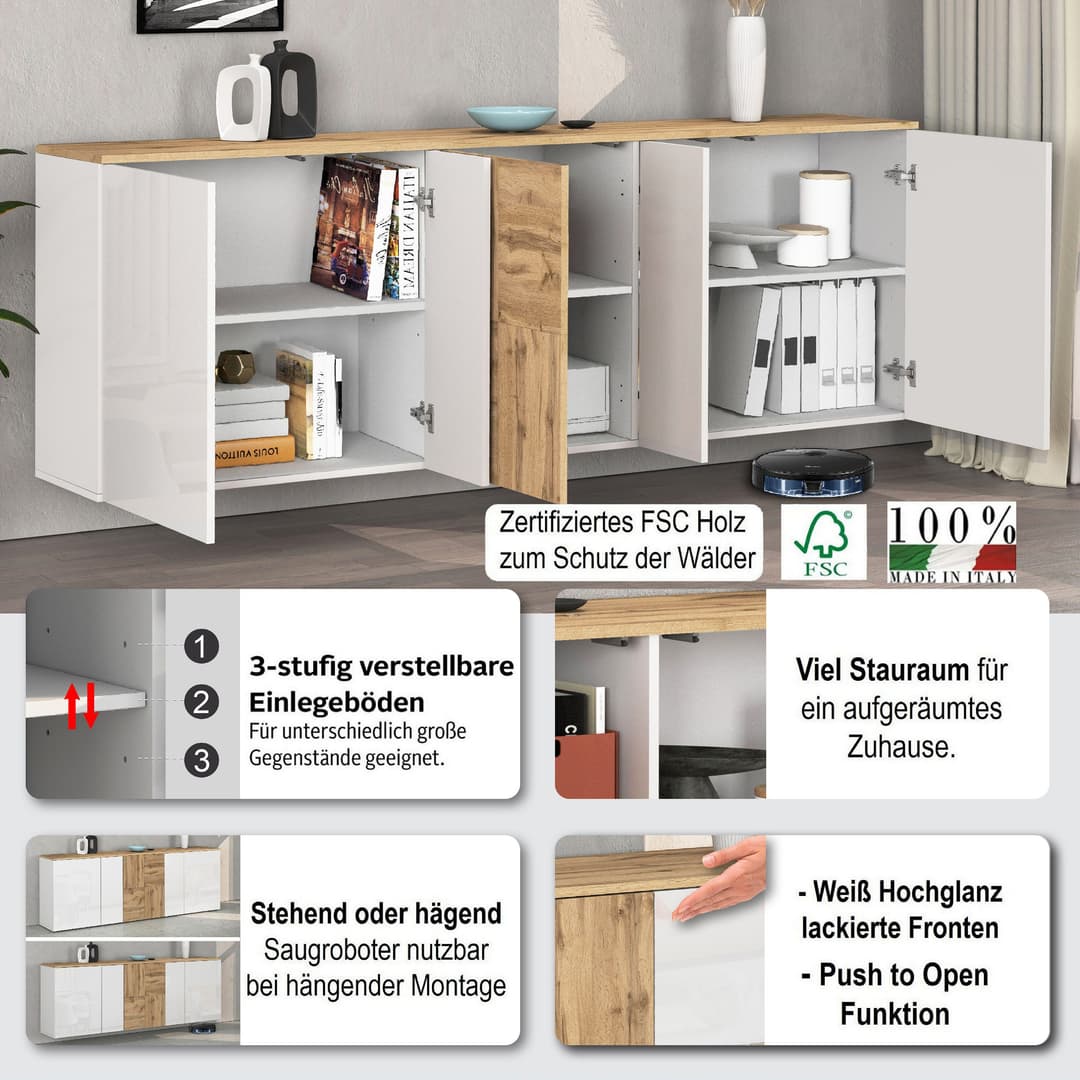 OTTO home Sideboard ISEO | Weiß