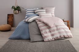 OTTO home BIG STRIPE Jersey Spannbettlaken | Grau