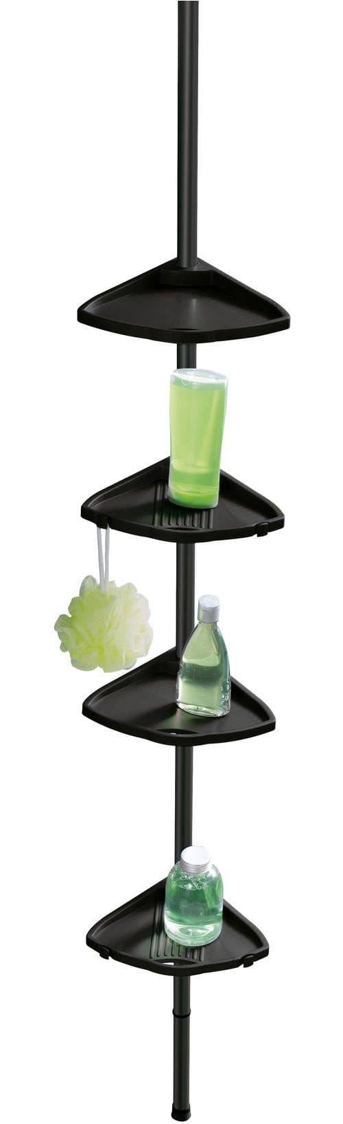 WENKO Duschregal Compact | Schwarz