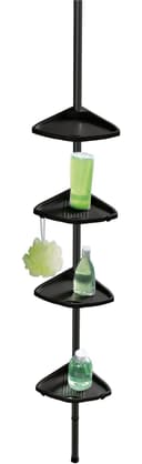 WENKO Duschregal Compact | Schwarz