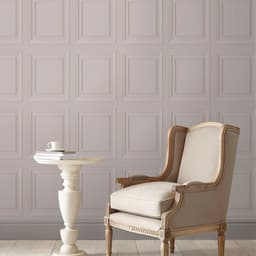 Laura Ashley Redbrook Wood Panel Dove Grey Vliestapete | Grau