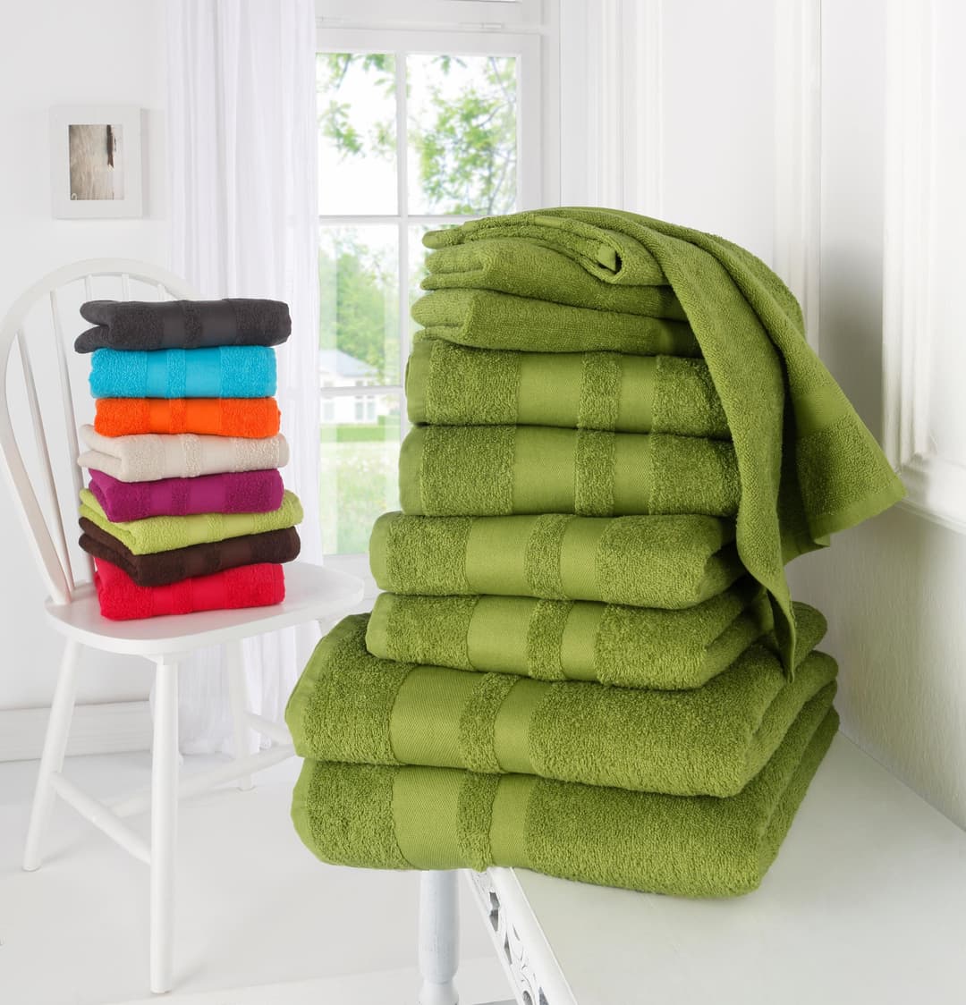OTTO home Handtuch Set Vanessa | Grün