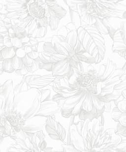 Art for the home Vliestapete Soft Blush Dahlia | Grau