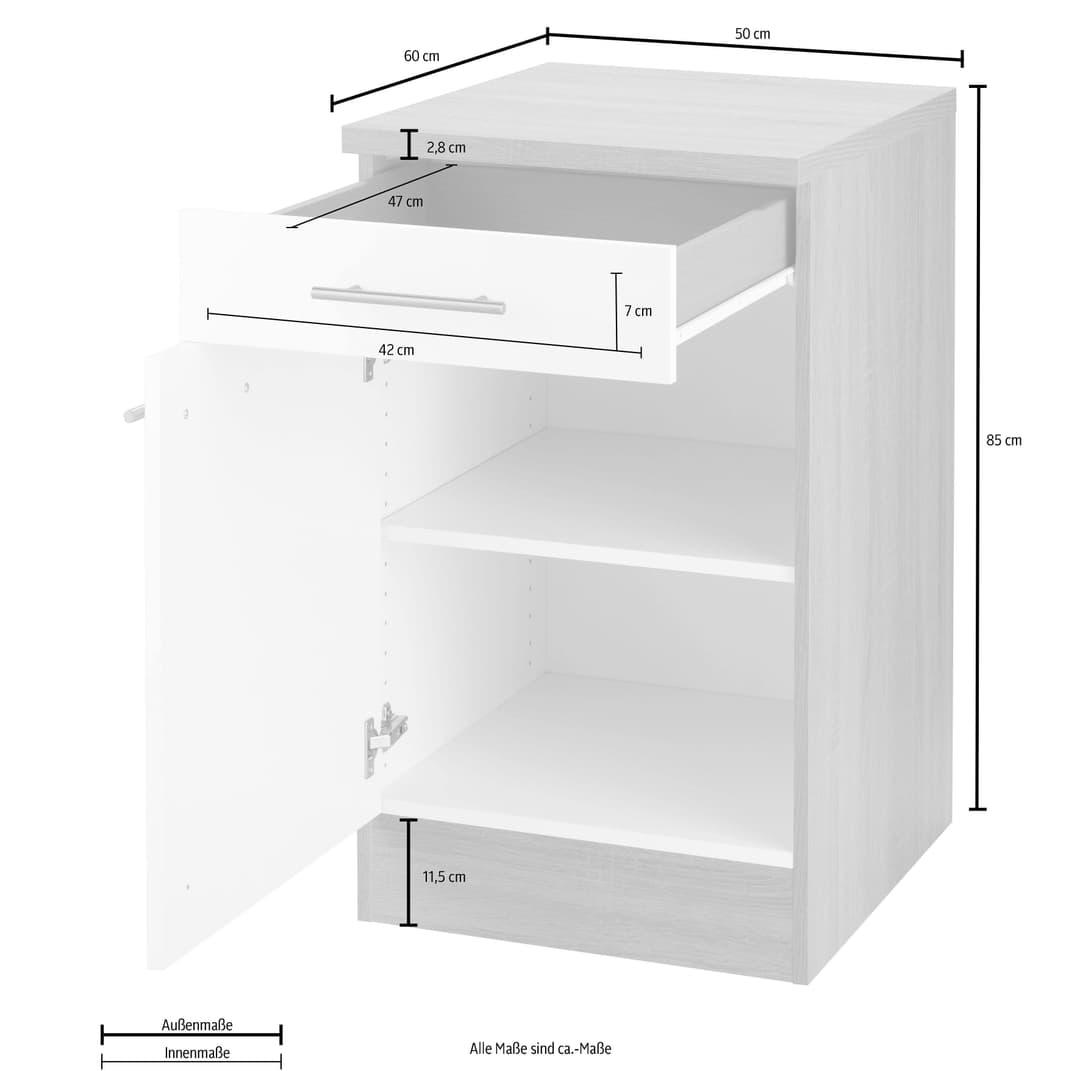 OPTIFIT Unterschrank Kalmar | Holztöne