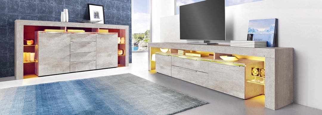 borchardt Möbel Sideboard Lima | Grau