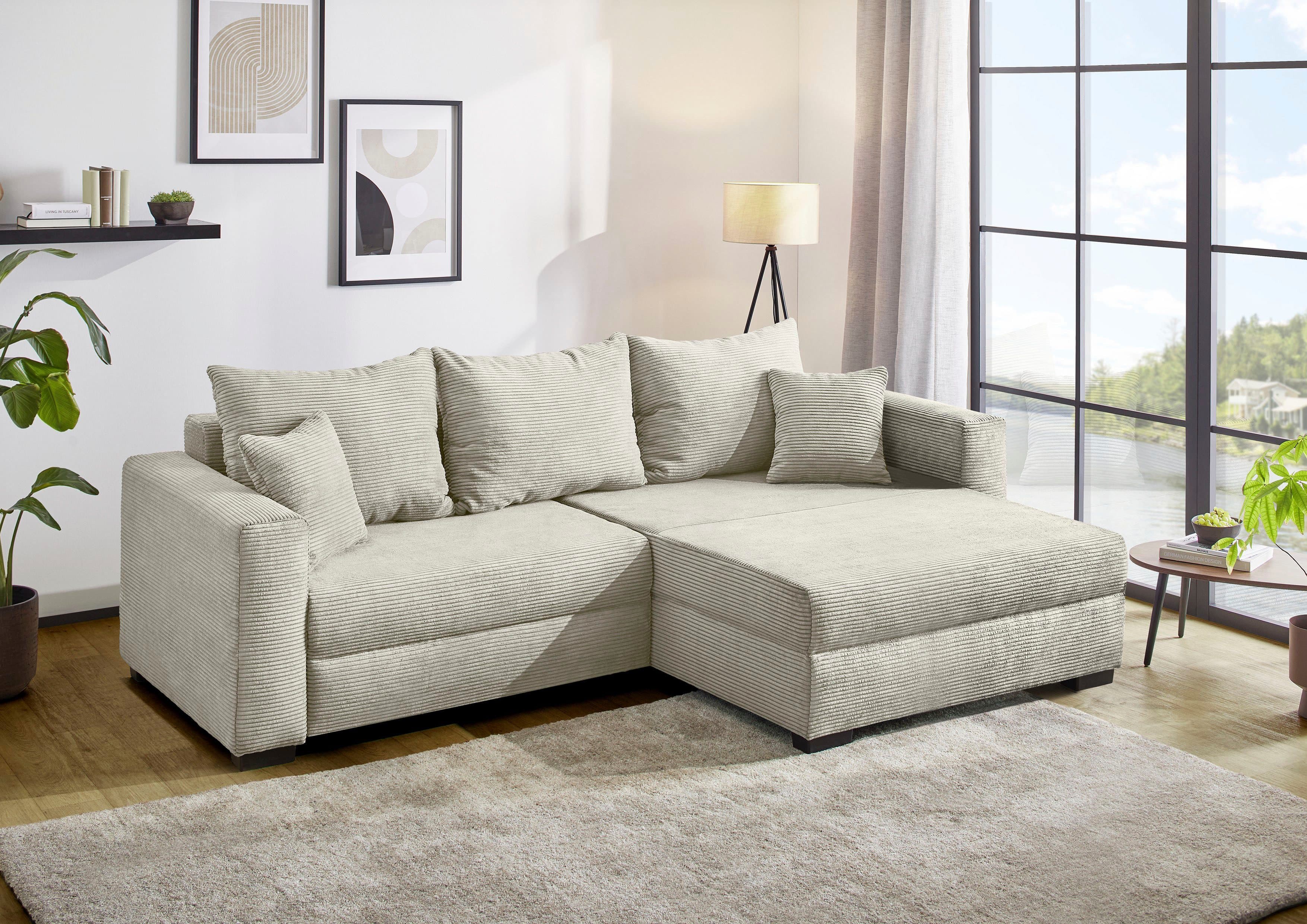 Jockenhöfer Gruppe Ecksofa Elmau XL L-Form | Beige