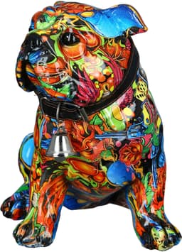 Casablanca by Gilde Tierfigur Mops Urban Graffiti | Mehrfarbig