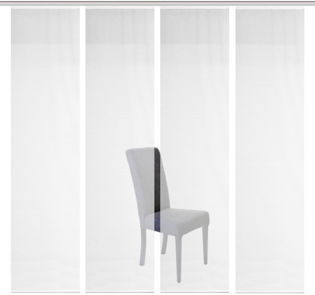 Vision S Schiebegardine 4er SET ROM | Weiß