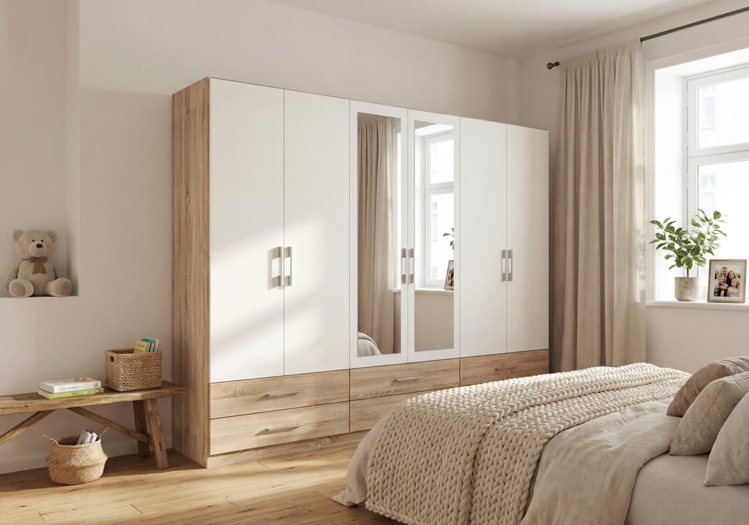 rauch Kleiderschrank HERSBRUCK | Holztöne