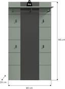Home affaire Garderobenpaneel REHAT | Grau 5