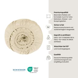 Schiesser Spannbettlaken Flexi | Beige