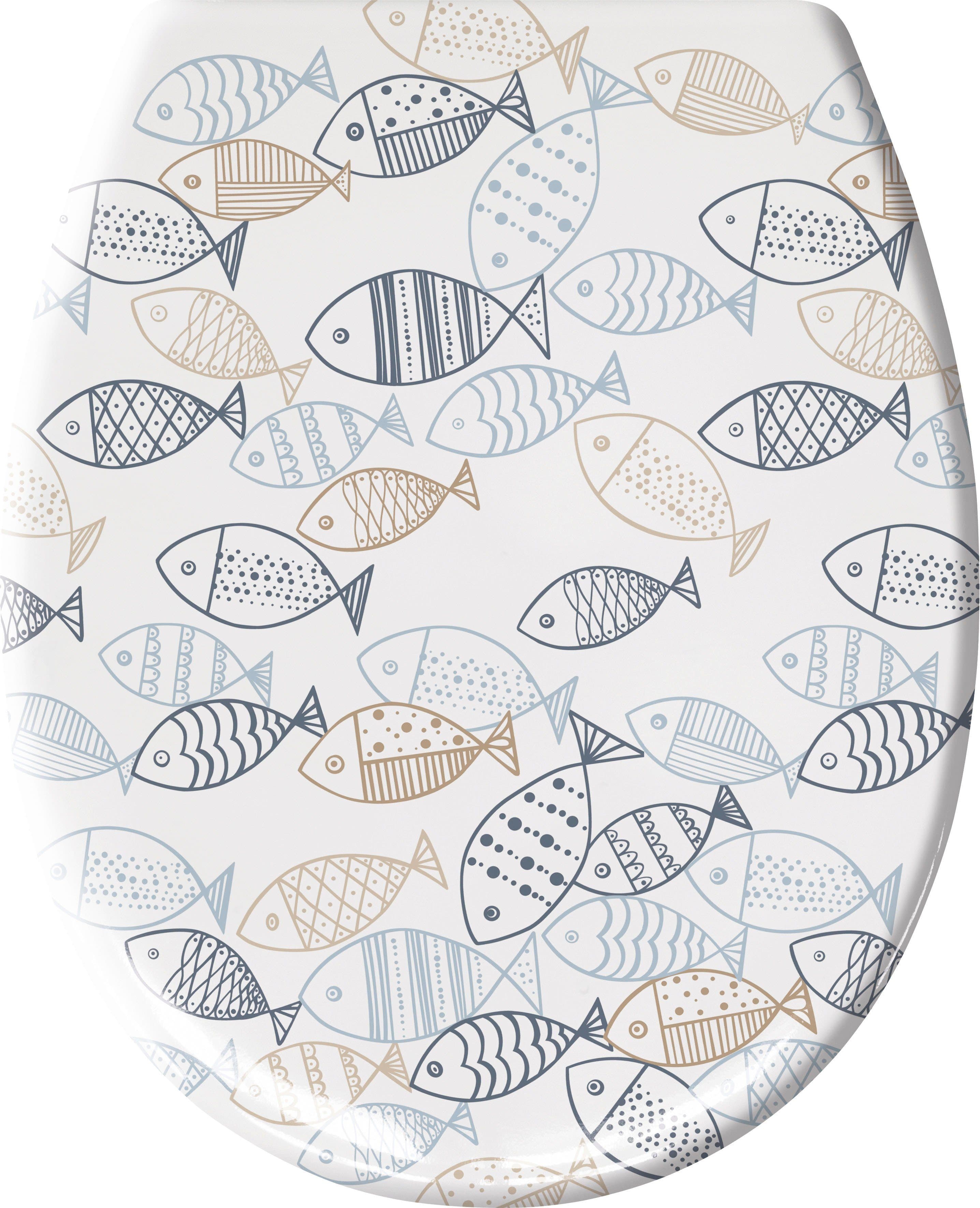 Kleine Wolke WC-Sitz Sardinas | Mehrfarbig