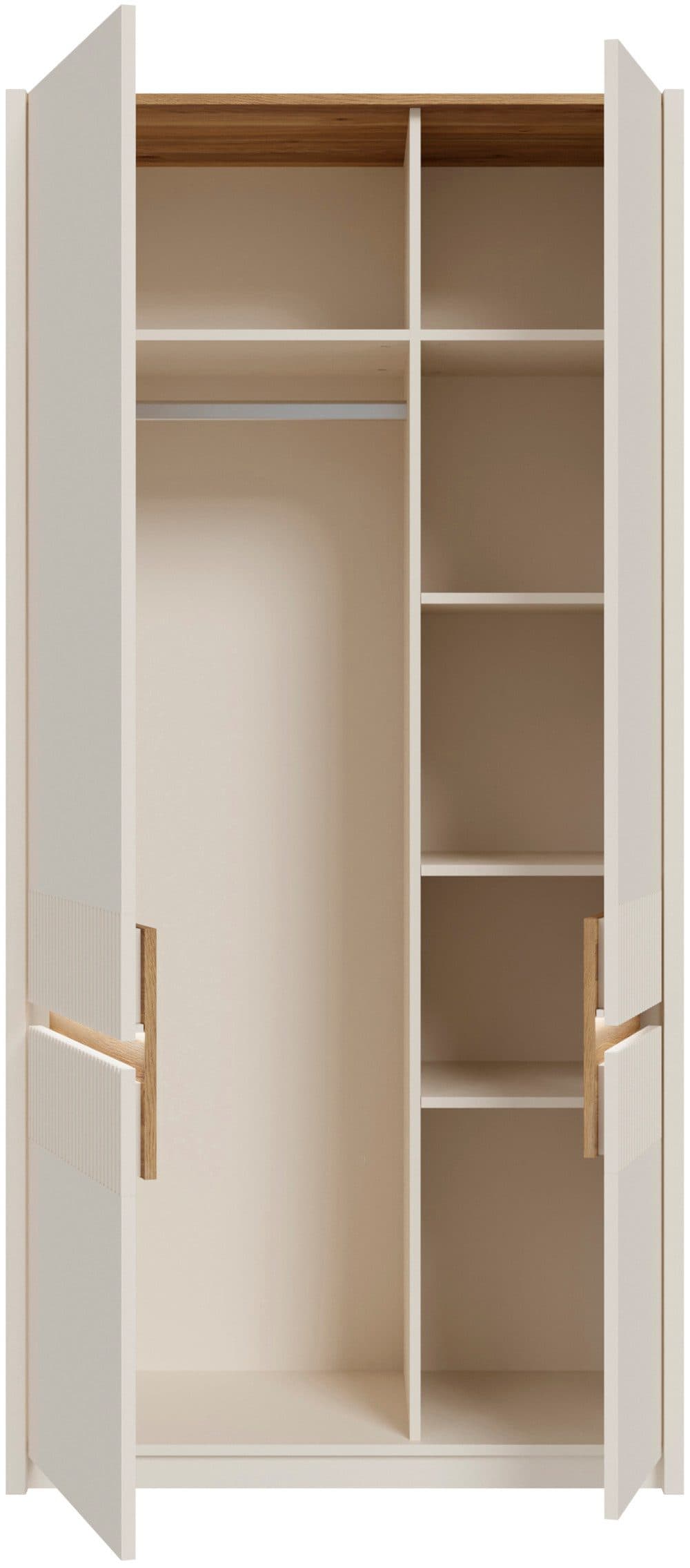 FORTE Garderobenschrank Oak Squere | Beige
