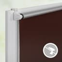 Seitenzugrollo Klemmfix Hitzeschutz | Braun 5