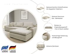Home affaire Ecksofa Win L-Form | Grau