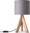 Paco Home Tischleuchte BAJO CANVAS UNI COLOR | Grau