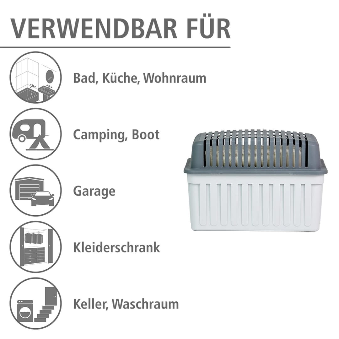 WENKO Luftentfeuchter Grau 1 KG | Grau