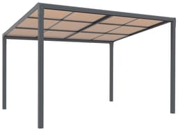 KONIFERA Anbaupavillon Pergola Anguilla | Grau