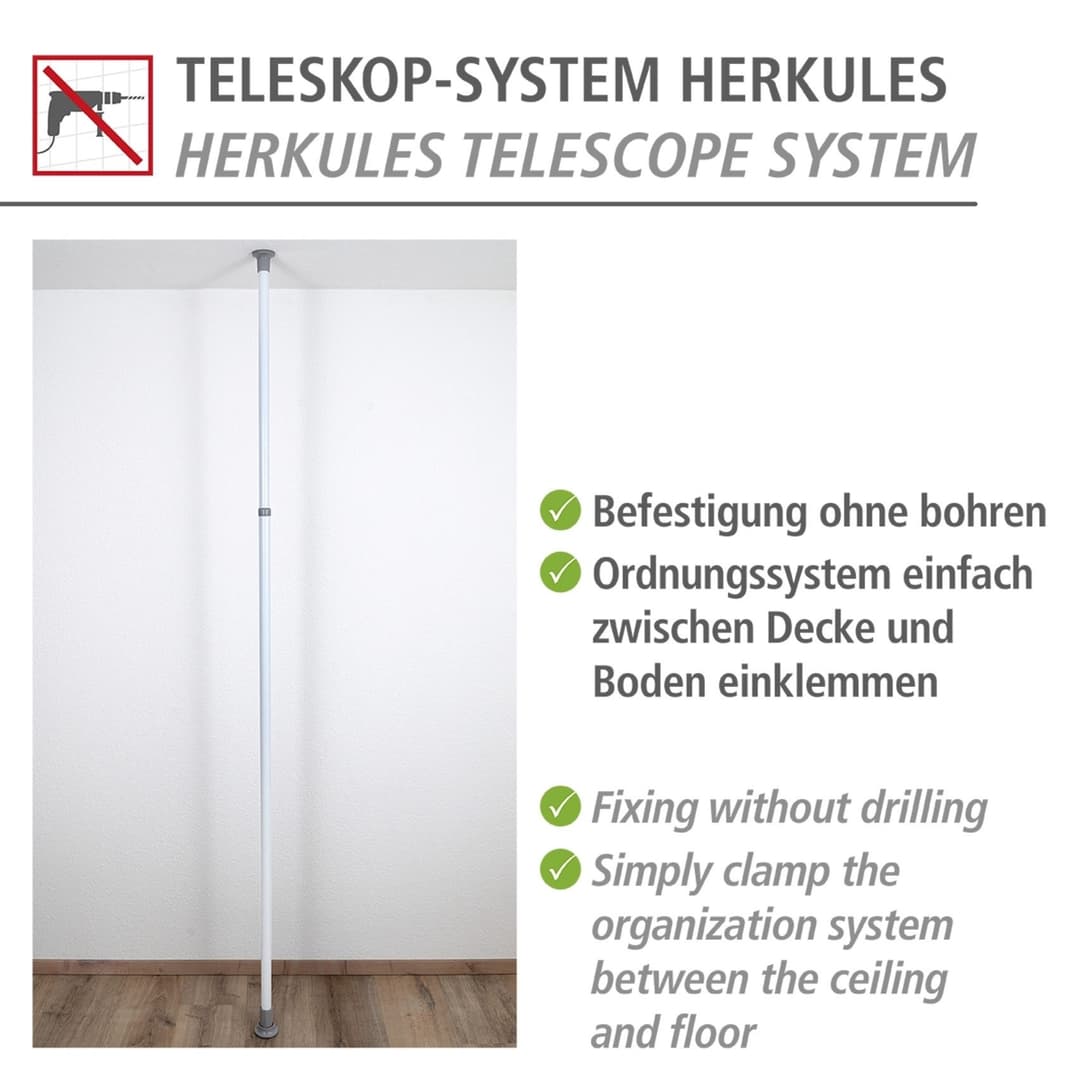 Wenko Teleskopregal Herkules | Weiß