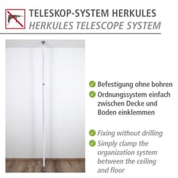 Wenko Teleskopregal Herkules | Weiß