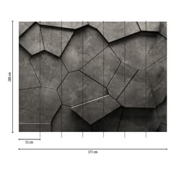 living walls THE WALL III Fototapete | Grau