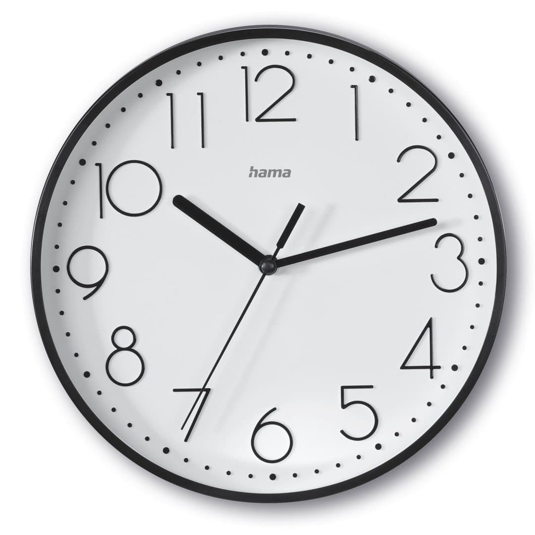 Hama Wanduhr Salina | Schwarz