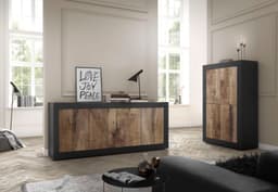 Home affaire Highboard Basic | Schwarz