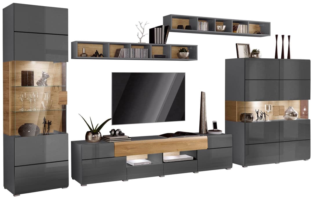 OTTO home Wohnwand Toledo | Mehrfarbig
