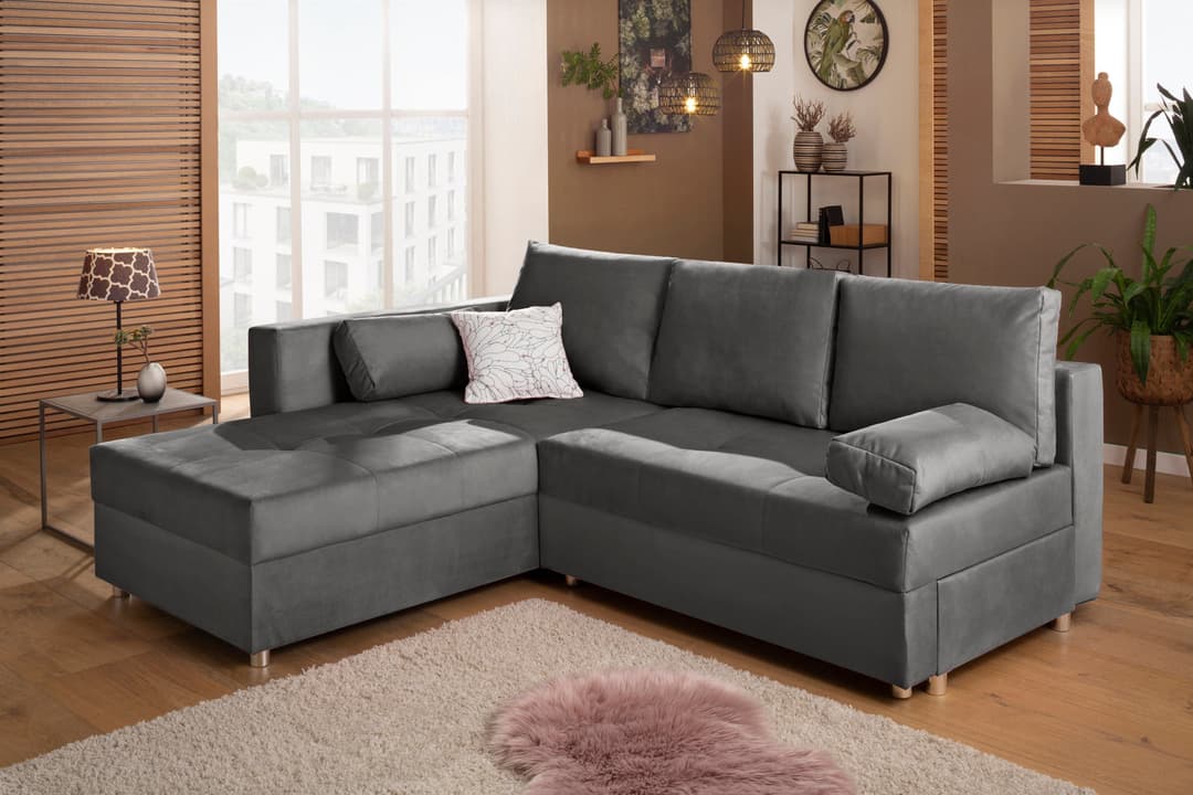 Home affaire Ecksofa Italia | Grau