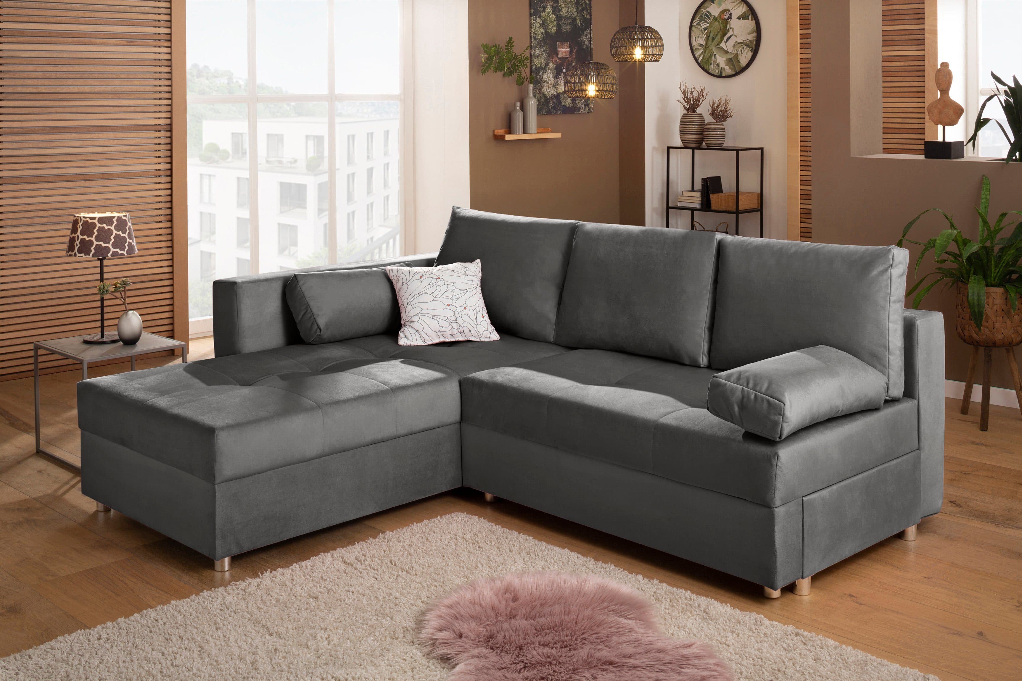 Home affaire Ecksofa Italia | Grau
