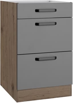 wiho Küchen Unterschrank Elba | Braun