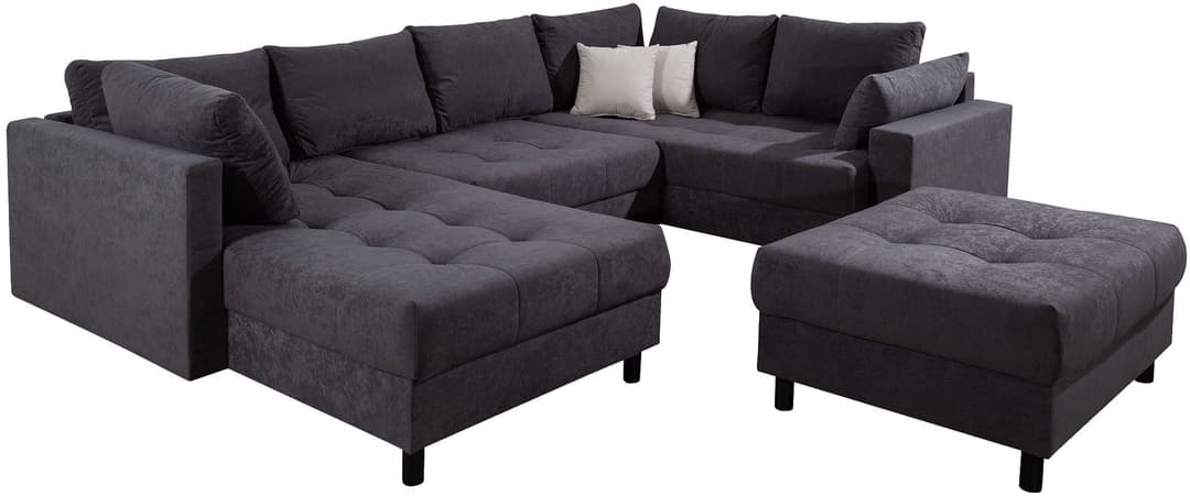 COLLECTION AB Wohnlandschaft Toni U-Form | Grau