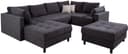 COLLECTION AB Wohnlandschaft Toni U-Form | Grau 5