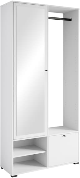 Home affaire Garderobenschrank DINO Kompaktgarderobe | Weiß