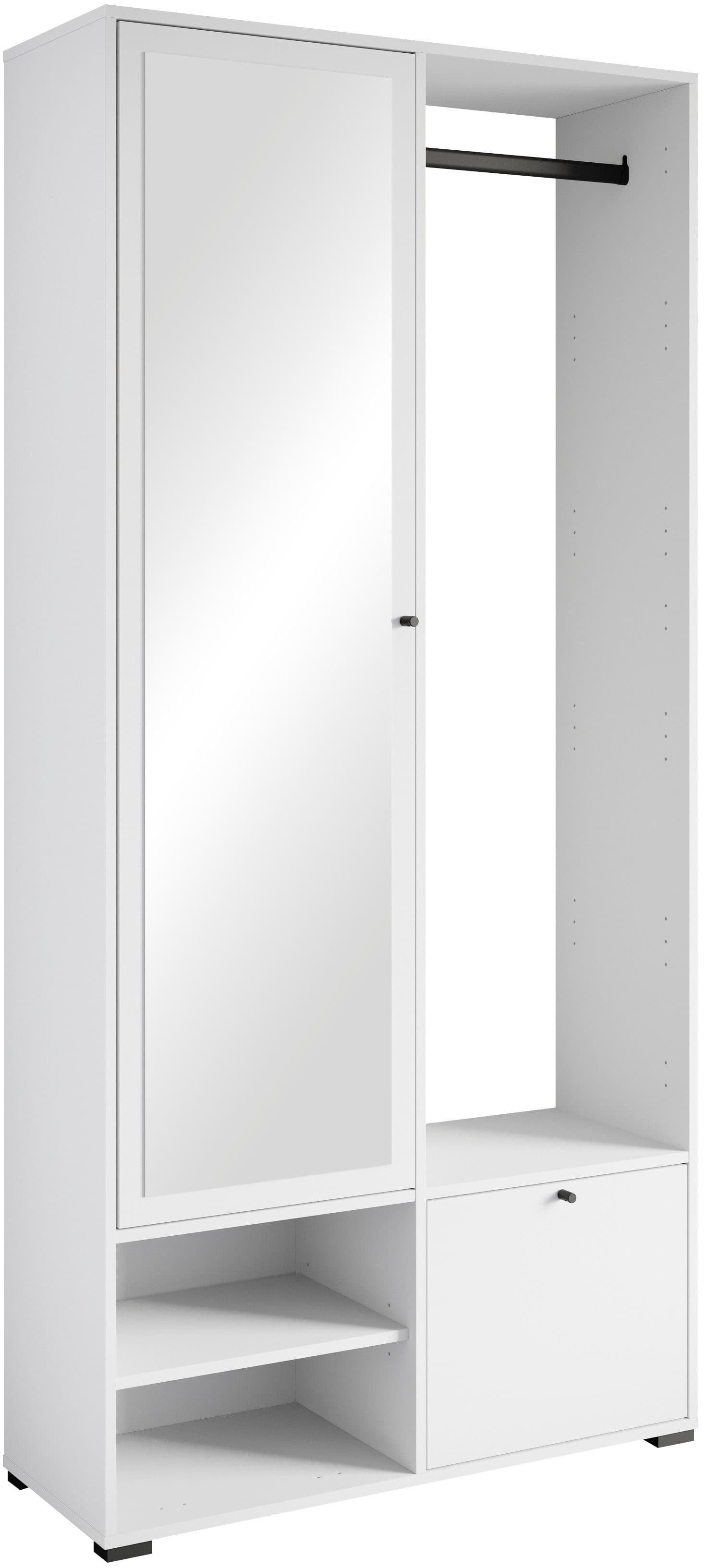 Home affaire Garderobenschrank DINO Kompaktgarderobe | Weiß