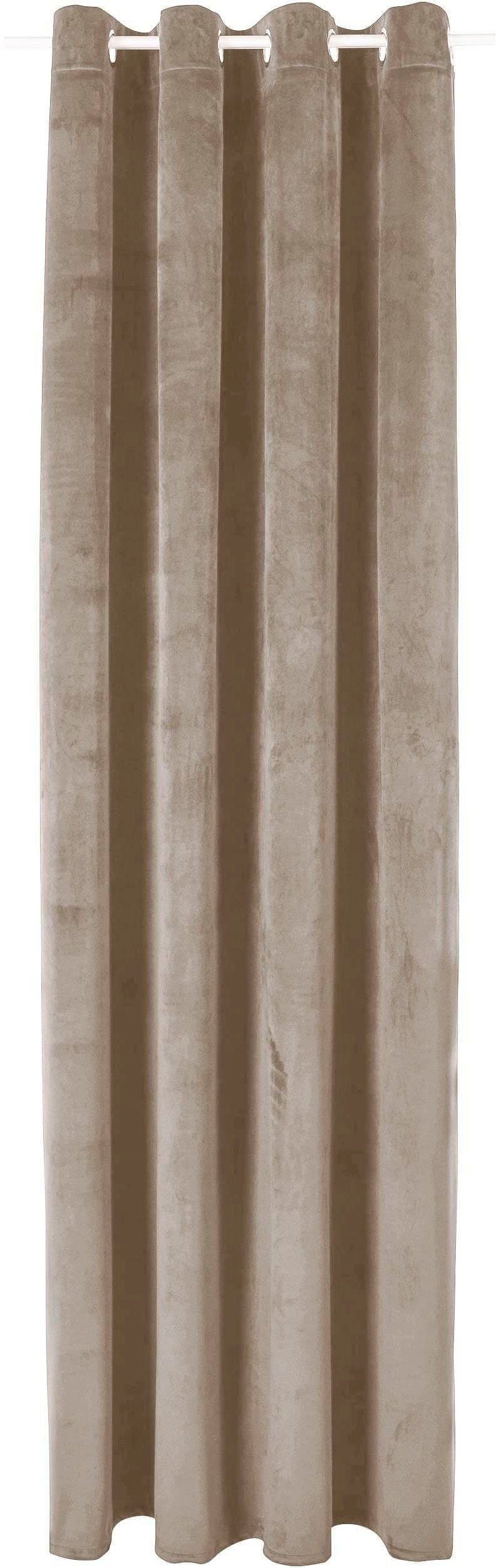 LeGer Home by Lena Gercke Vorhang Samt Ladina | Beige